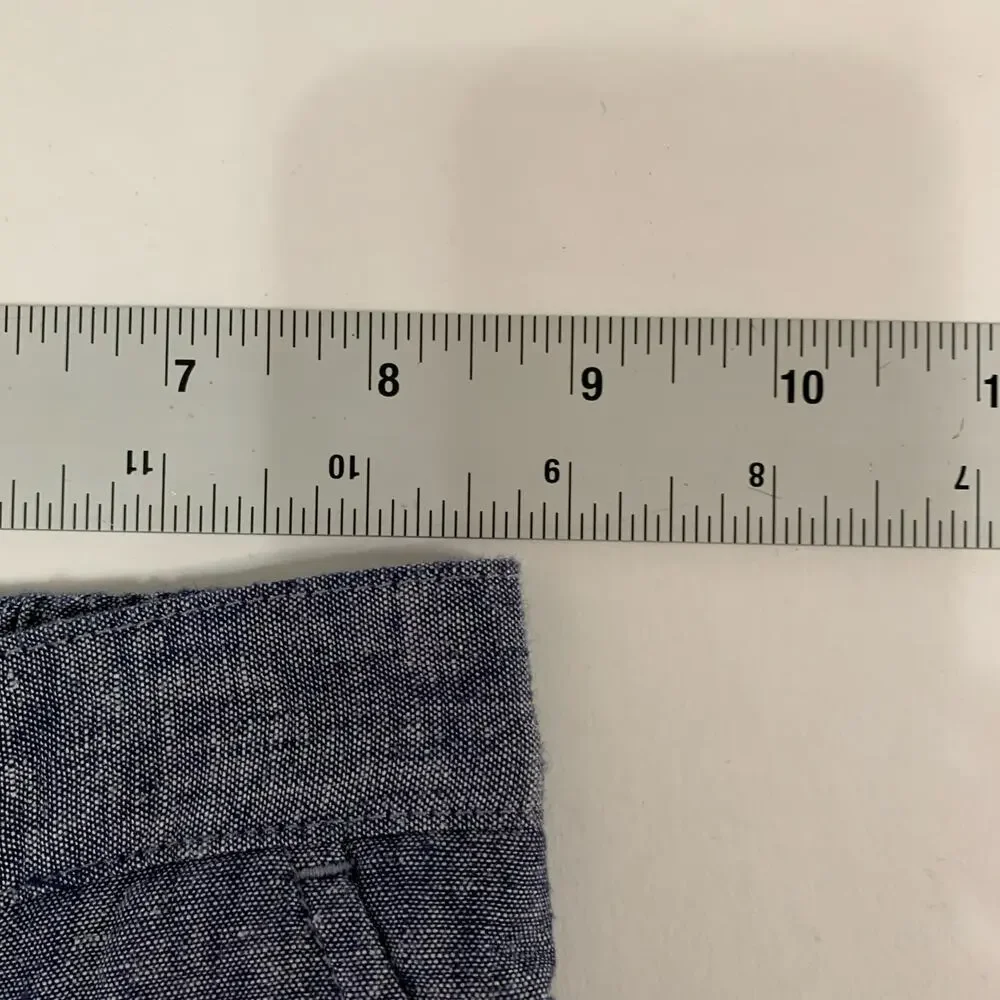 Janie and Jack 12-18 Month NEW Baby Linen Cotton Jogger Navy Gray
